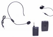 Безжичен Микрофон Диадема и Брошка WG-192B, Обхват до 30-5