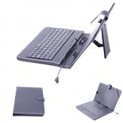 Калъф за таблет 8Н инча с клавиатура, връзка-micro USB, еко кожа, черен, Tablet Jacket Spring+KBD 8" micro USB