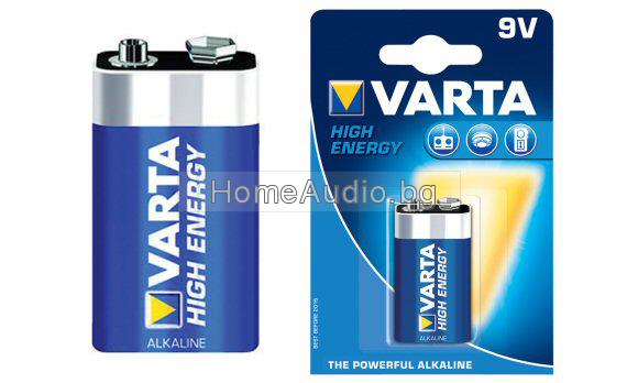 Алкална батерия 9V VARTA HIGH ENERGY - 1бр.