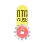 Преход OTG USB A женски -  Micro USB мъжки, метален
