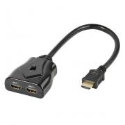 Кабел HDMI мъжки /изход/ - 2xHDMI женски /входа/, 0.3метра