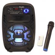 Караоке Тонколона 8 инча PAudio-80, Безжичен Микрофон, акумулаторна батерия, Bluetooth, FM радио, USB, micro SD card player