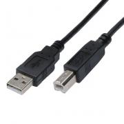 Кабел за принтер USB 2.0 A - USB B, черен, 1метър