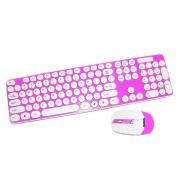 Безжични клавиатура и Безжична мишка HK3960, Розов