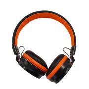 Безжични слушалки LS-208, Bluetooth, MP3 плеър, FM радио, вграден микрофон, Оранжеви
