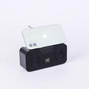 Bluetooth колонка HF-U35, TWS,  FM радио, литиево-йонна батерия, слот за USB/micro SD CARD, черна
