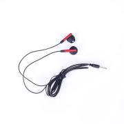 Слушалки KL-201, Handsfree, 3.5мм стерео жак с микрофон, черен-червен