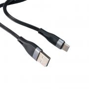 Кабел USB TYPE C, за Трансфер на Данни и Зареждане, черен, 1 метър, YOURZ M12 / 2.4A