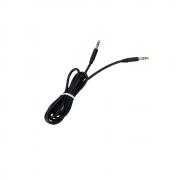 Аудио кабел YOURZ-M7 AUX Stereo Jack 3.5mm, метални конектори, силиконов, 1 метър, черен