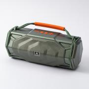 Bluetooth колонка Ai-03S, Соларен панел, Фенер, FM радио, литиево-йонна батерия, слот за USB/micro SD CARD, зелена