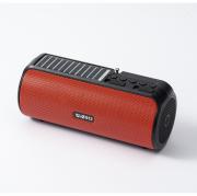Bluetooth колонка 812, Соларен панел, FM радио, TWS, вградена батерия, USB/micro SD CARD, вградена батерия, червена