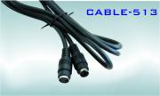 Видео кабел SVHS мъжки - SVHS женски, 1.5метра, черен