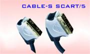 Аудио видео кабел SCART, HQ, високо качество, позлатени конектори, 10метра