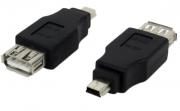 Конектор USB A/Ж-mini USB A/М