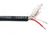 Микрофонен кабел Стерео, 6mm, черен, HQ, цена на метър, CBL640
